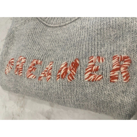 Madewell Women's Size L Alpaca Blend Keaton Dreamer Embroidered Sweater Pullover - Picture 9 of 12